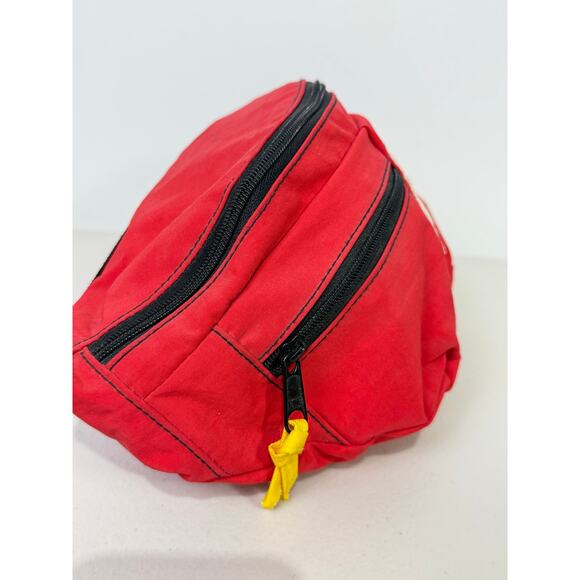 Vtg 90's Marlboro Adventure Team Red Fanny Pack 3 Pocket, missing canteen - Picture 4 of 11